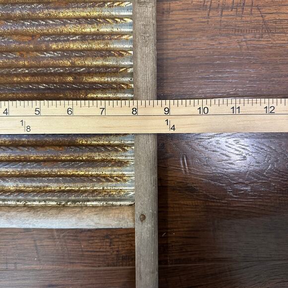 Vintage Dubl Handi Columbus Washboard Co. Washing Board 18"x9" Wooden Portable - Picture 8 of 8